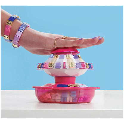 Cool Maker - POPSTYLE Bracelet Maker - Friendship Bracelet Making Kit - 1 Machine with Storage, 170 Beads and 22 Reusable Elastic Bands - Jaiman Toys