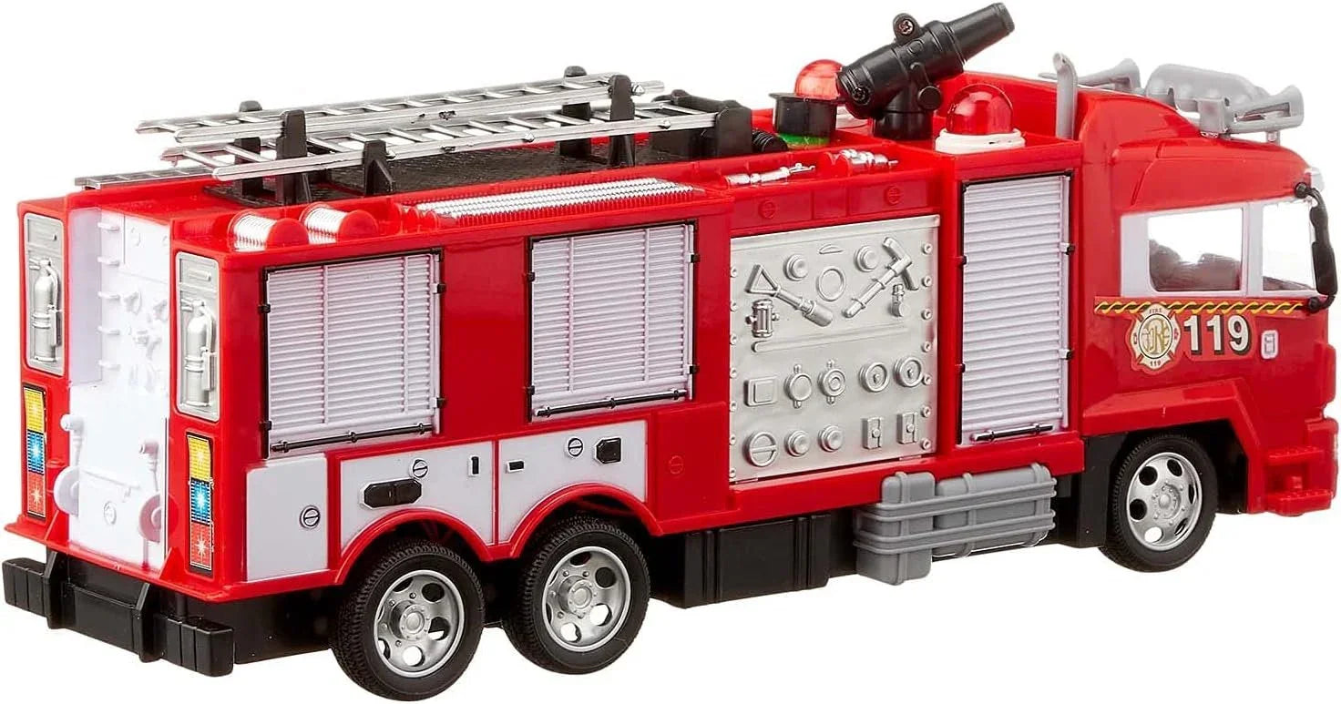 SYR Car 666-192NA Fire Rescue Truck with Remote Control for Kids, red - Jaiman Toys
