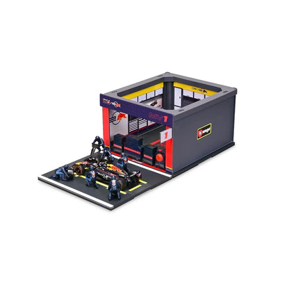 Bburago Oracle Red Bull Racing F1 Pit Pass Playset 1:43 Scale – RB20 Car with 6 Figures