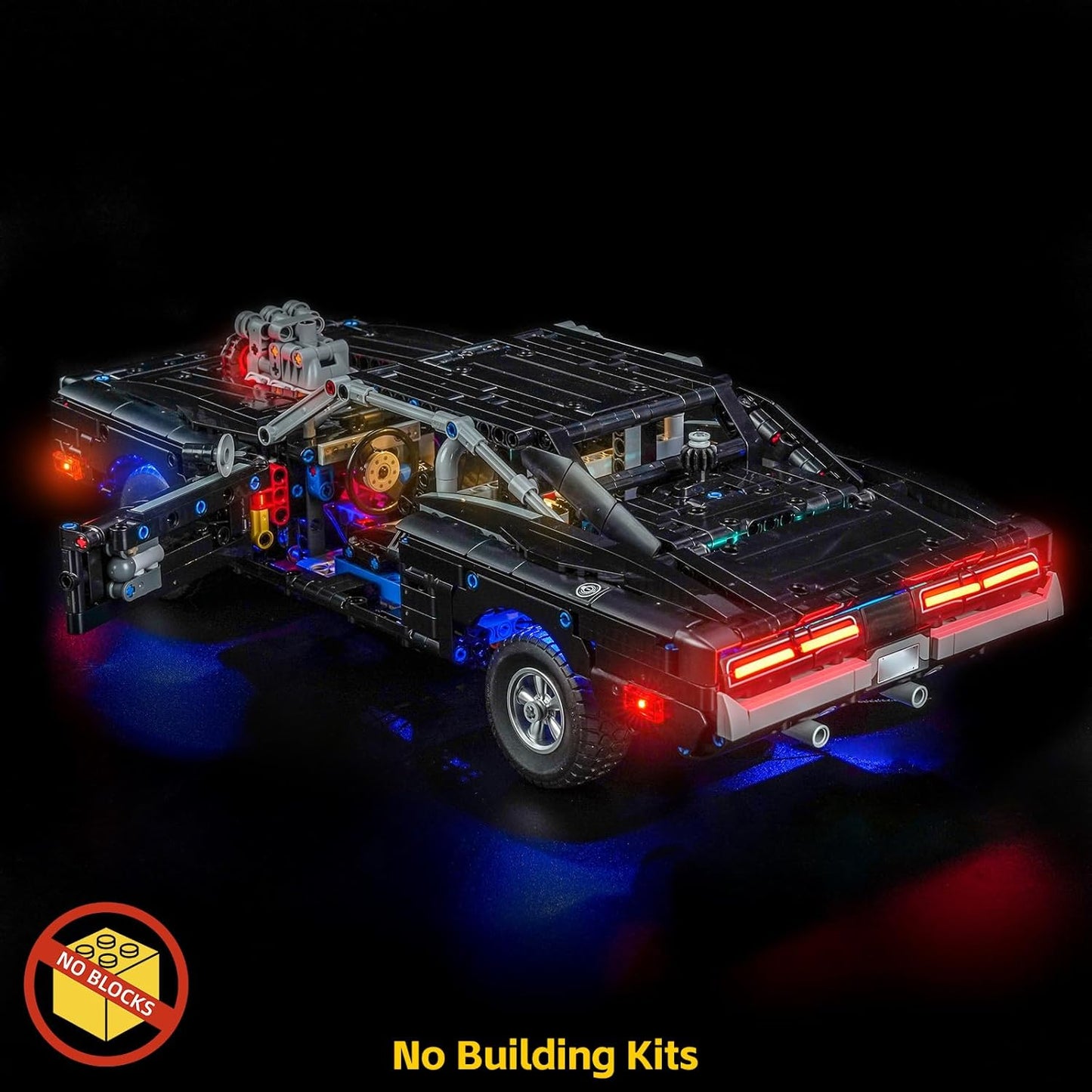 BrickBling LED Light Kit Compatible with Lego Technic Fast and Furious Dodge Charger R/T Car 42231