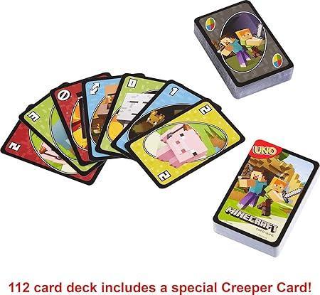UNO Minecraft Card Game for Kids and Adults - Jaiman Toys
