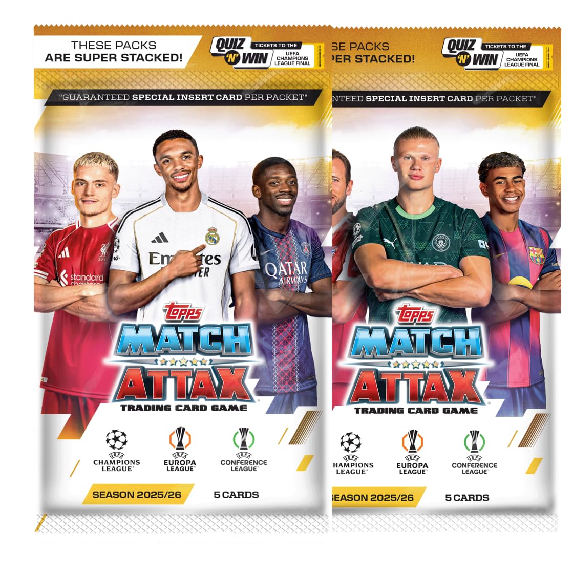 Topps UEFA Champions League Match Attax 2025-26 Trading and Collectible Card Game (Flow Pack of 34)