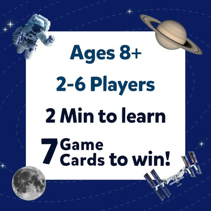 Skillmatics Card Game - Guess in 10 NASA Space, Perfect for Boys, Girls, Kids & Families Who Love Educational Toys, Gifts for Ages 8, 9, 10 and Up - Jaiman Toys