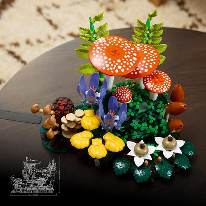Lego 11505 Botanical Forest Mushroom Decorative Plants, Faux Green, Interior Decor, Fashionable Toy, Birthday, Present, Blocks, For Men and Women