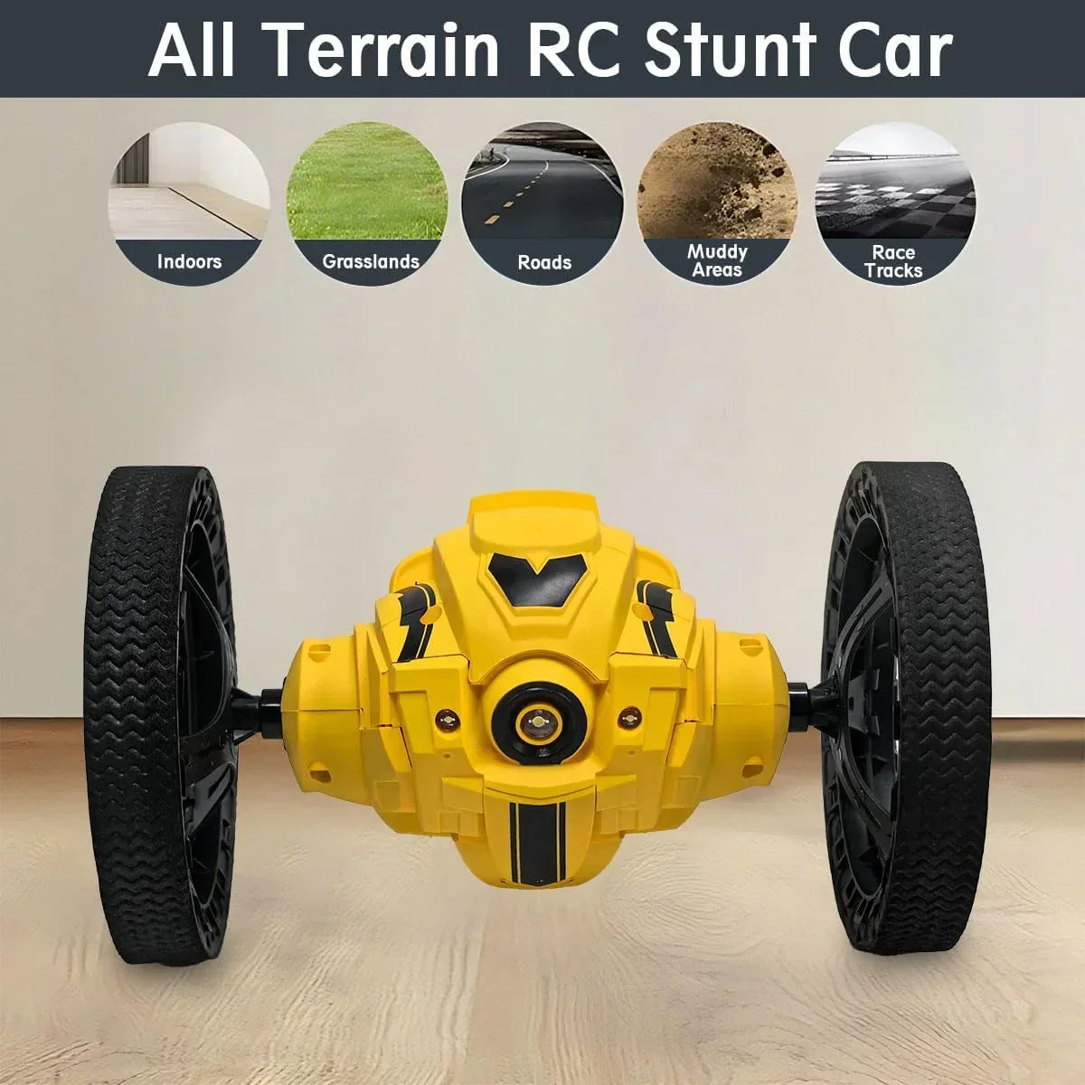 JJRC Q207 2.4G Double-Sided RC Stunt Car with Camera, Lights & Bounce Action Car