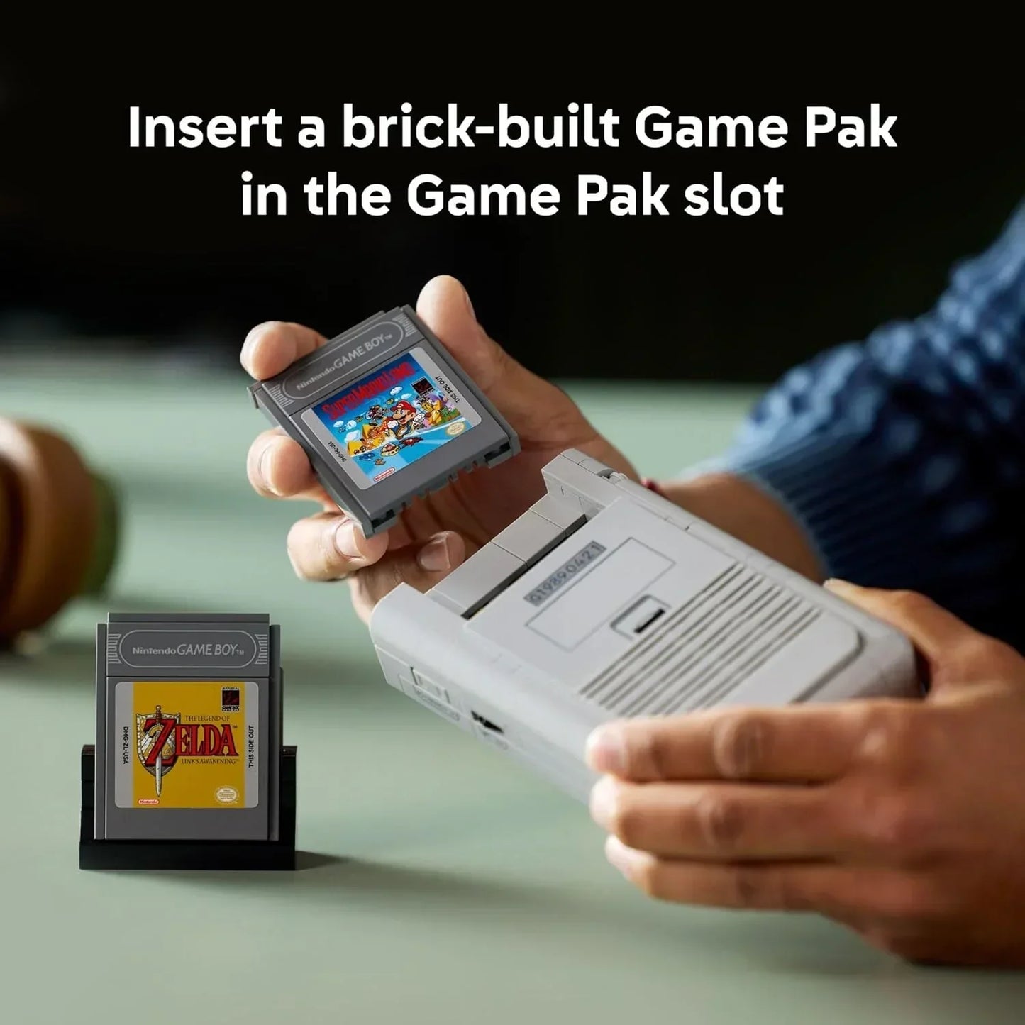 LEGO 72046 Game Boy Building Set for Adults | Retro Nintendo Collectible Model with The Legend of Zelda & Super Mario Game Paks (421 Pieces)
