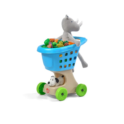 Step2 Little Helper’s Shopping Cart – Blue Plastic Toy for Toddlers 2+ - Jaiman Toys