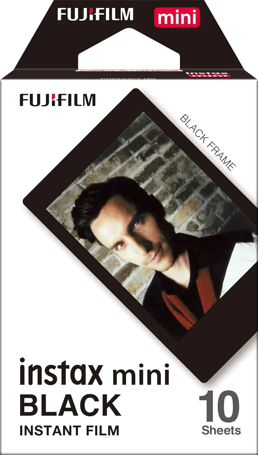 Fujifilm Instax Mini Designer Film – Black Frame Edition (10 Sheets) - Jaiman Toys
