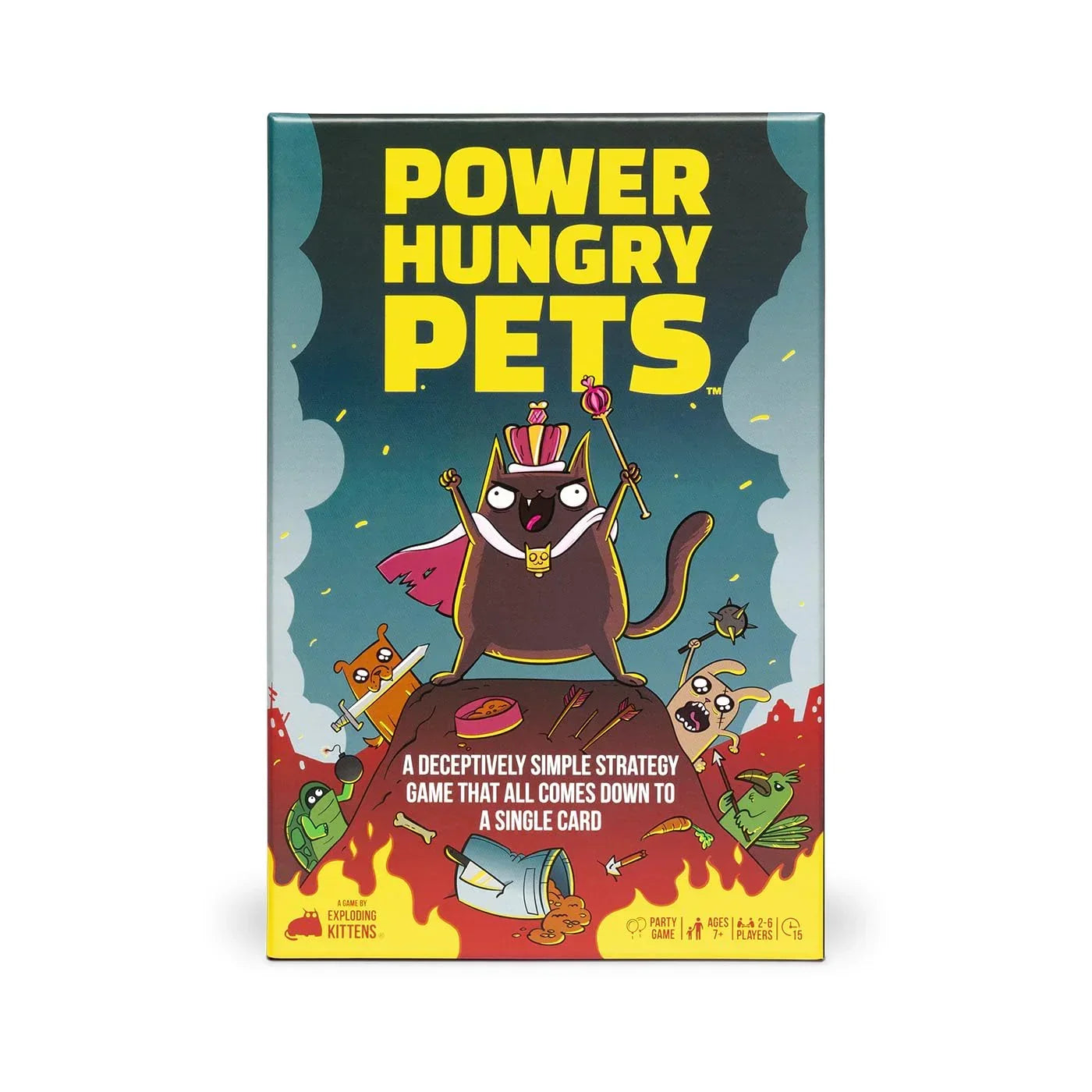 Exploding Kittens: Power Hungry Pets – Fun Strategy Card Game - Jaiman Toys