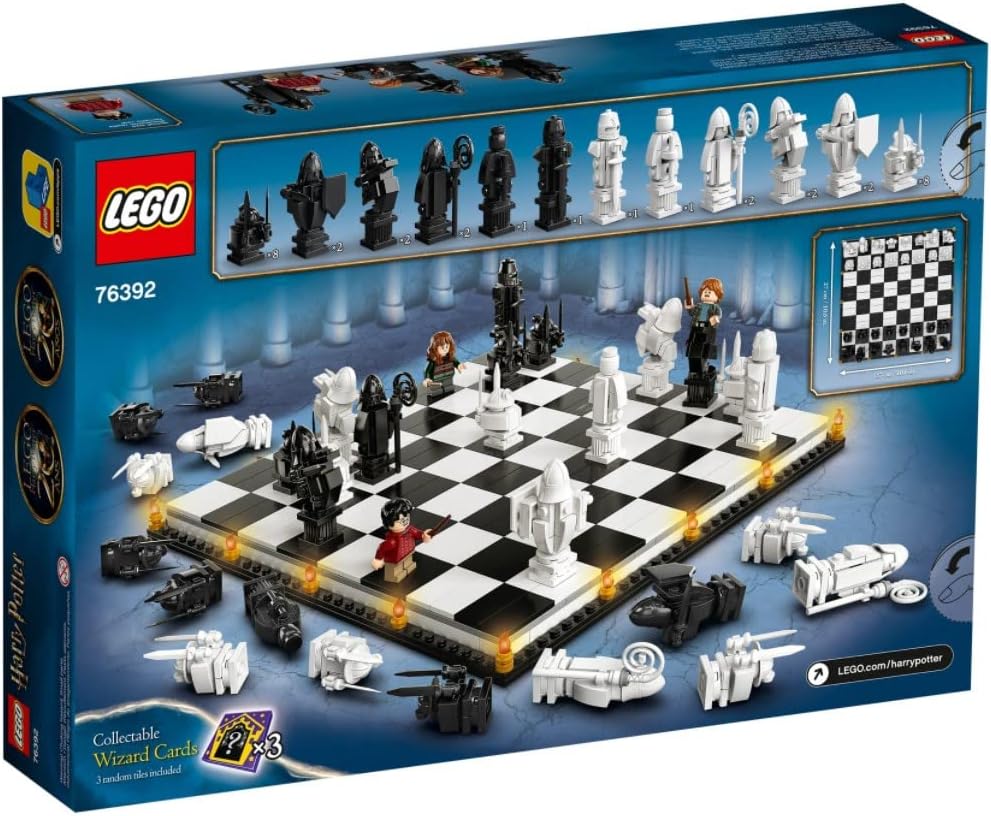 LEGO Harry Potter 76392 Hogwarts: Magic Chess Building Kit (876 Pcs),Multicolor