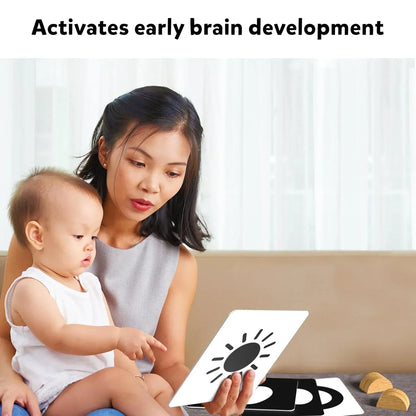 Skillmatics Large Flash Cards for Babies & Infants - High Contrast, Newborn Visual Stimulation & Sensory Development for 0 to 12 Months, 60 Pictures, Gifts, Travel Friendly - Jaiman Toys