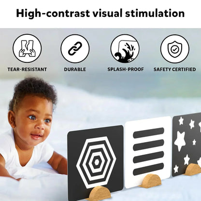 Skillmatics Large Flash Cards for Babies & Infants - High Contrast, Newborn Visual Stimulation & Sensory Development for 0 to 12 Months, 60 Pictures, Gifts, Travel Friendly - Jaiman Toys