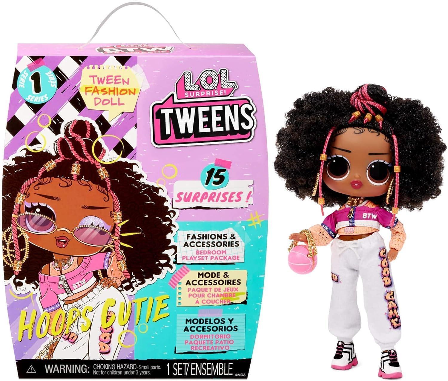 L*O*L. Surprise! L*O*L Tweens Fashion Doll with 15 Surprises for Kids Age 3 - Hoops Cutie - Jaiman Toys