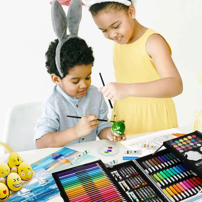 Kids Art Drawing Set 145-Piece Art and Craft Supplies for Drawing and Painting - Perfect Birthday Gift for Boys and Girls Spiderman Theme - Jaiman Toys