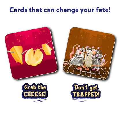 Skillmatics Card Game - Ratty Ruckus, Fun for Family Game Night, Perfect for Board Game Lovers, Gifts for Girls, Boys, Teens, Adults Ages 6, 7, 8, 9 and Up, Tic-Tac-Toe with a Twist - Jaiman Toys