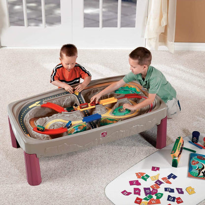 Step2 Deluxe Canyon Road Train & Track Table – Interactive Playset for Kids - Jaiman Toys