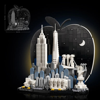 Lego 21066 Architecture New York Big Apple City Building Interior Stylish Toy Birthday Present Block Men Women