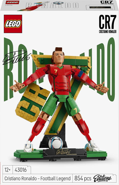 LEGO 43016 Editions Cristiano Ronaldo – Soccer Legend  Building Set | CR7 Collectible Football Display Model for Kids & Fans