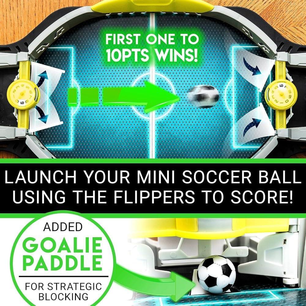 Innov8 Battle Soccer Table Game with Electronic Score Tracker, Sound Effects, 5 years+ - Jaiman Toys