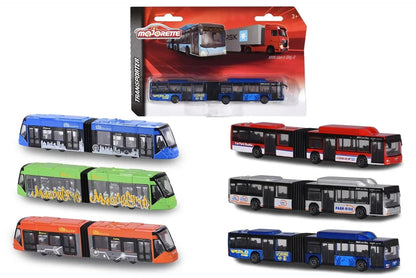 Majorette Man City Bus & Siemens Avenio Tram – Perfect for Young Collectors! - Jaiman Toys