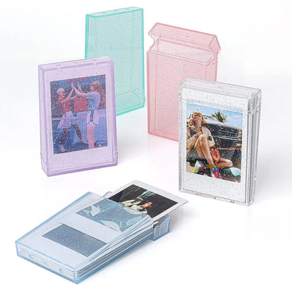 Fujifilm Instax Instant Camera Accessories : 20 Mini Film Shots + Photo Storage Box - Lilac Purple - Jaiman Toys