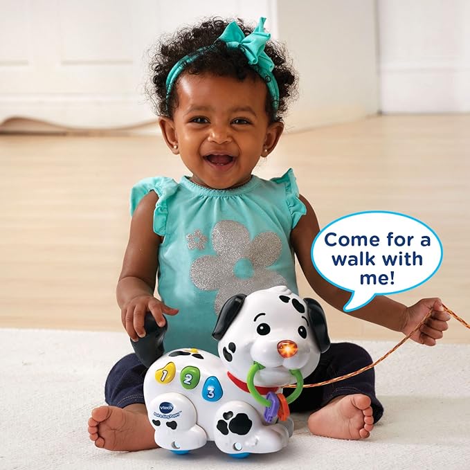 VTech Pull and Sing Puppy | Interactive Pull-Along Learning Toy with Lights, Music, Numbers & Sensory Play for Babies and Toddlers