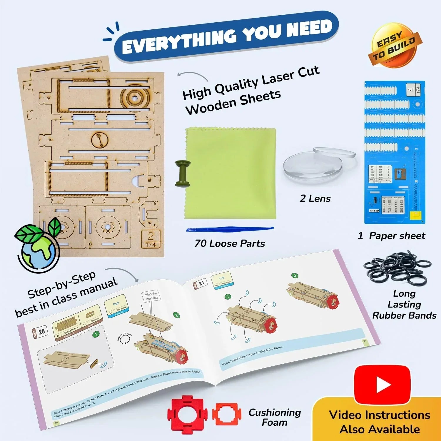 Smartivity Telescope Toy – STEM DIY Science Kit for Kids Aged 8-14 - Jaiman Toys