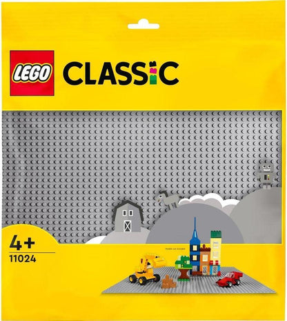 LEGO Classic 11024  Grey Baseplate, Construction Toy for Kids 48x48 Stud Building Base, Build and Display Board Set