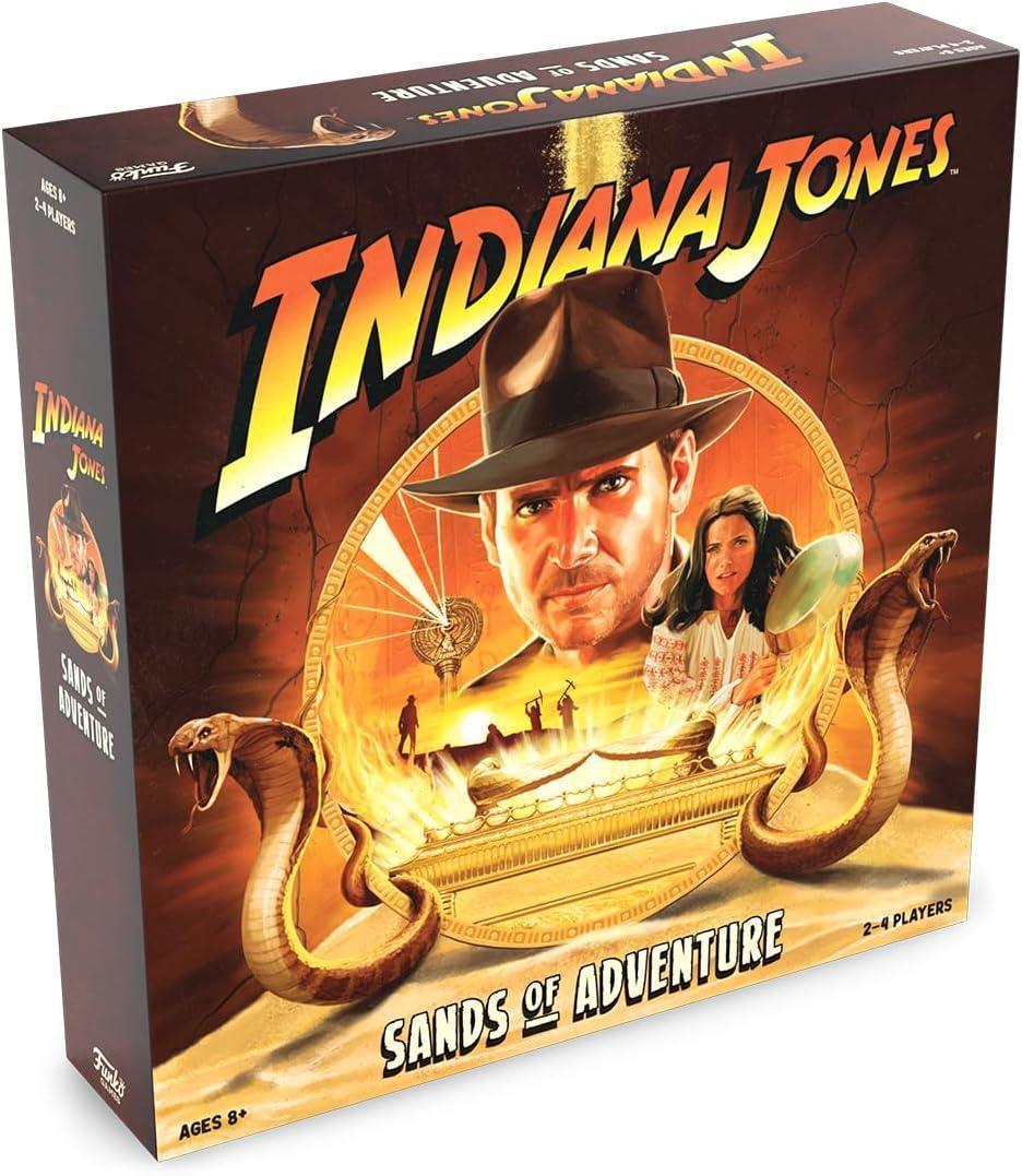 Funko Indiana Jones Sands of Adventure Cooperative Board Game – Family Strategy Game for 2–4 Players Ages 8+