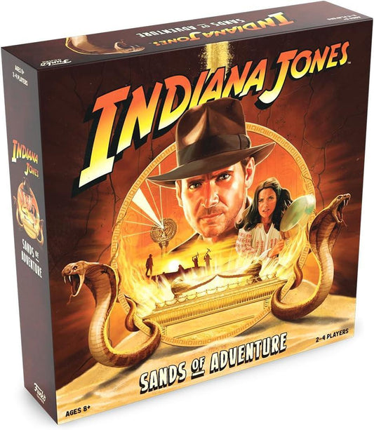 Funko Indiana Jones Sands of Adventure Cooperative Board Game – Family Strategy Game for 2–4 Players Ages 8+