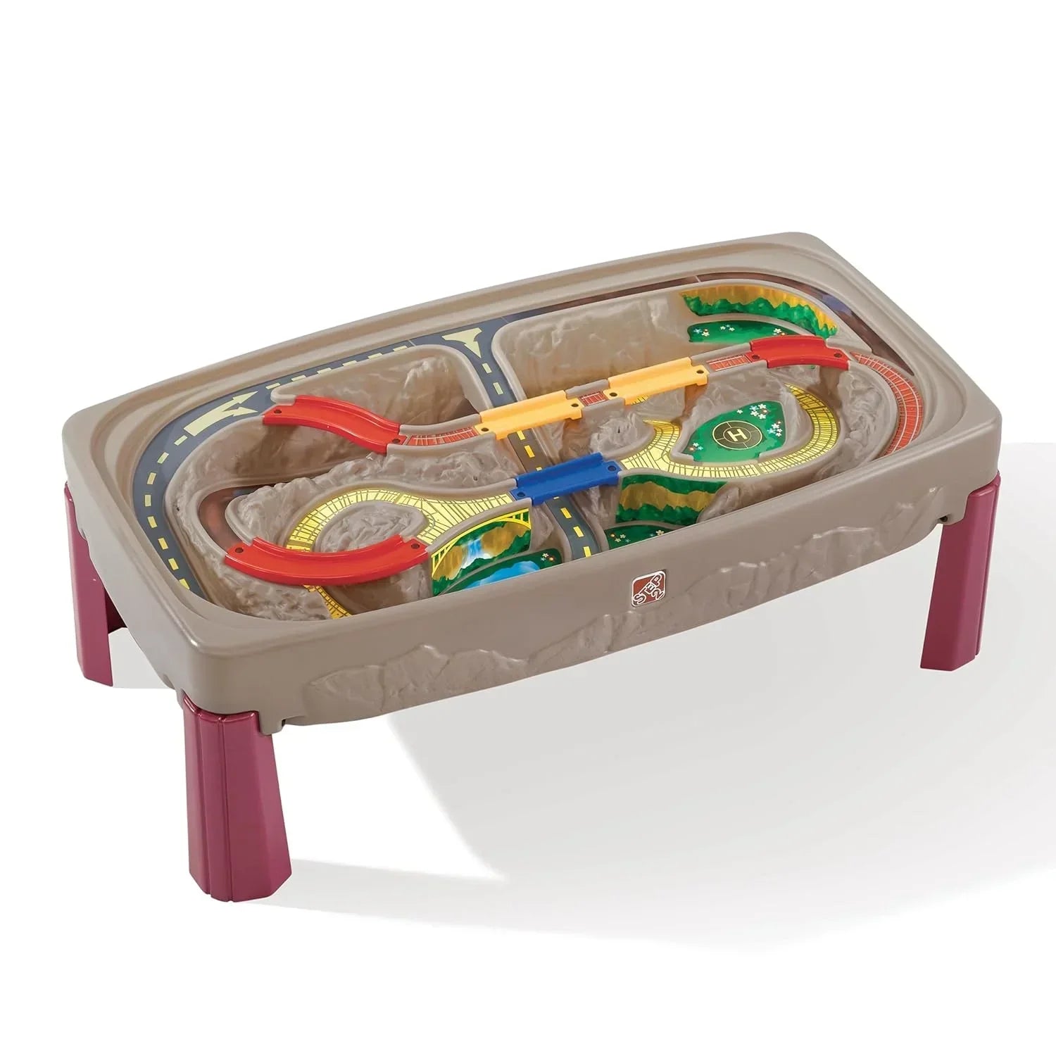 Step2 Deluxe Canyon Road Train & Track Table – Interactive Playset for Kids - Jaiman Toys