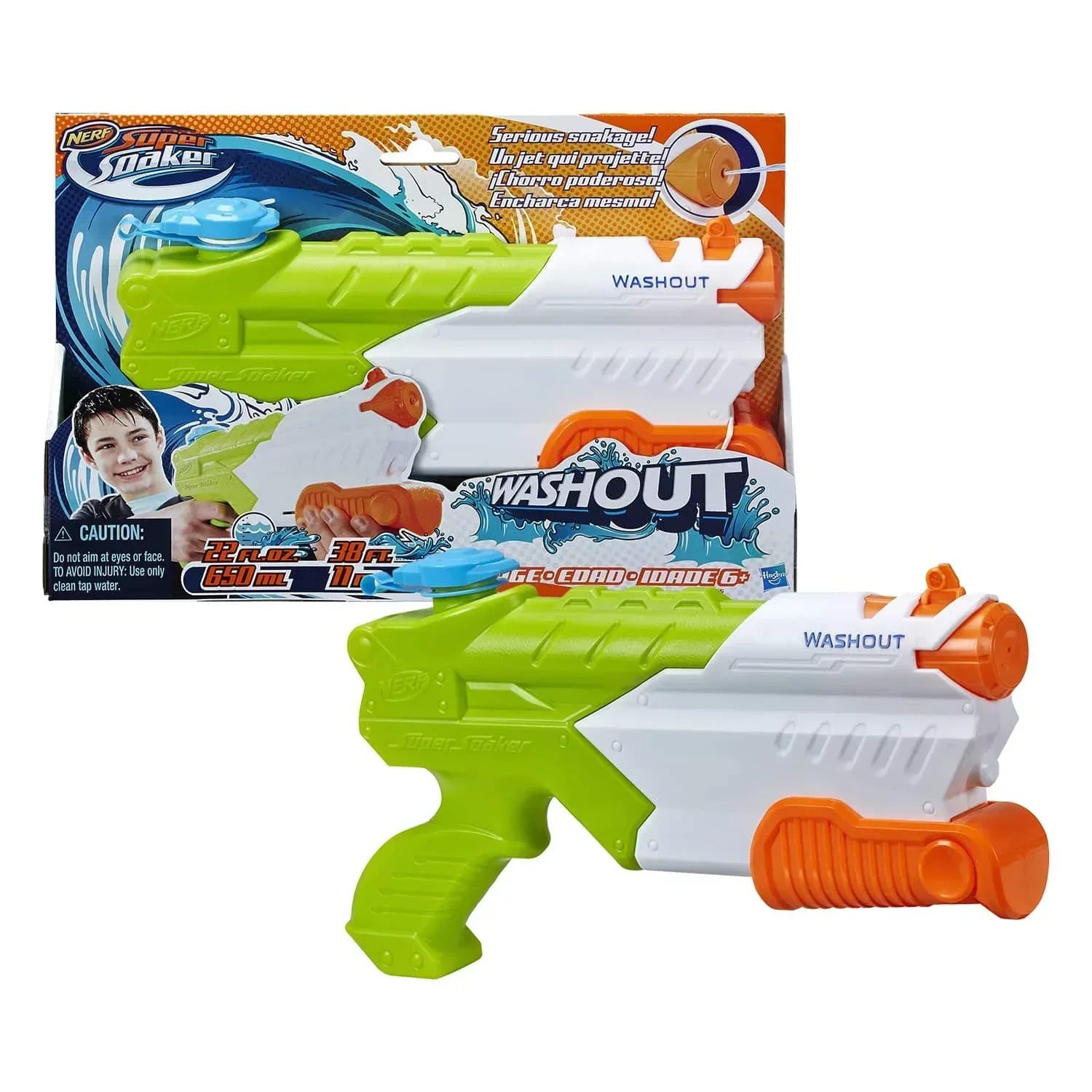 Nerf Super Soaker Washout Blaster Water Gun For Kids Age 3+ - Jaiman Toys