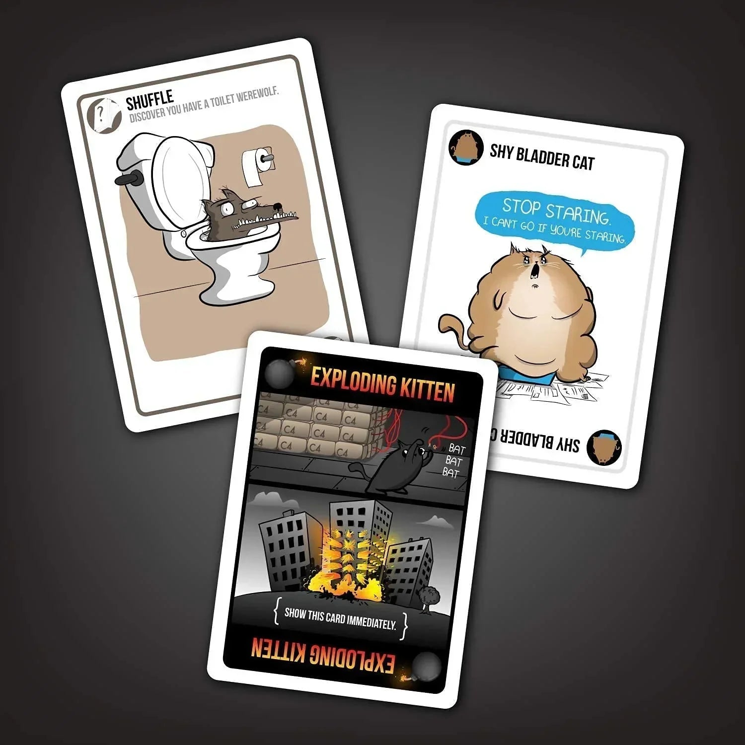Exploding Kittens Black Card Board Game - Jaiman Toys