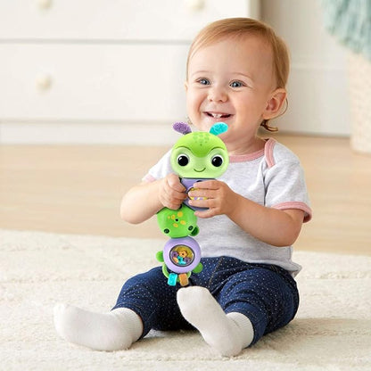 VTech Twist & Explore Caterpillar, Green | Interactive Musical Sensory Learning Toy for Babies 3+ Months