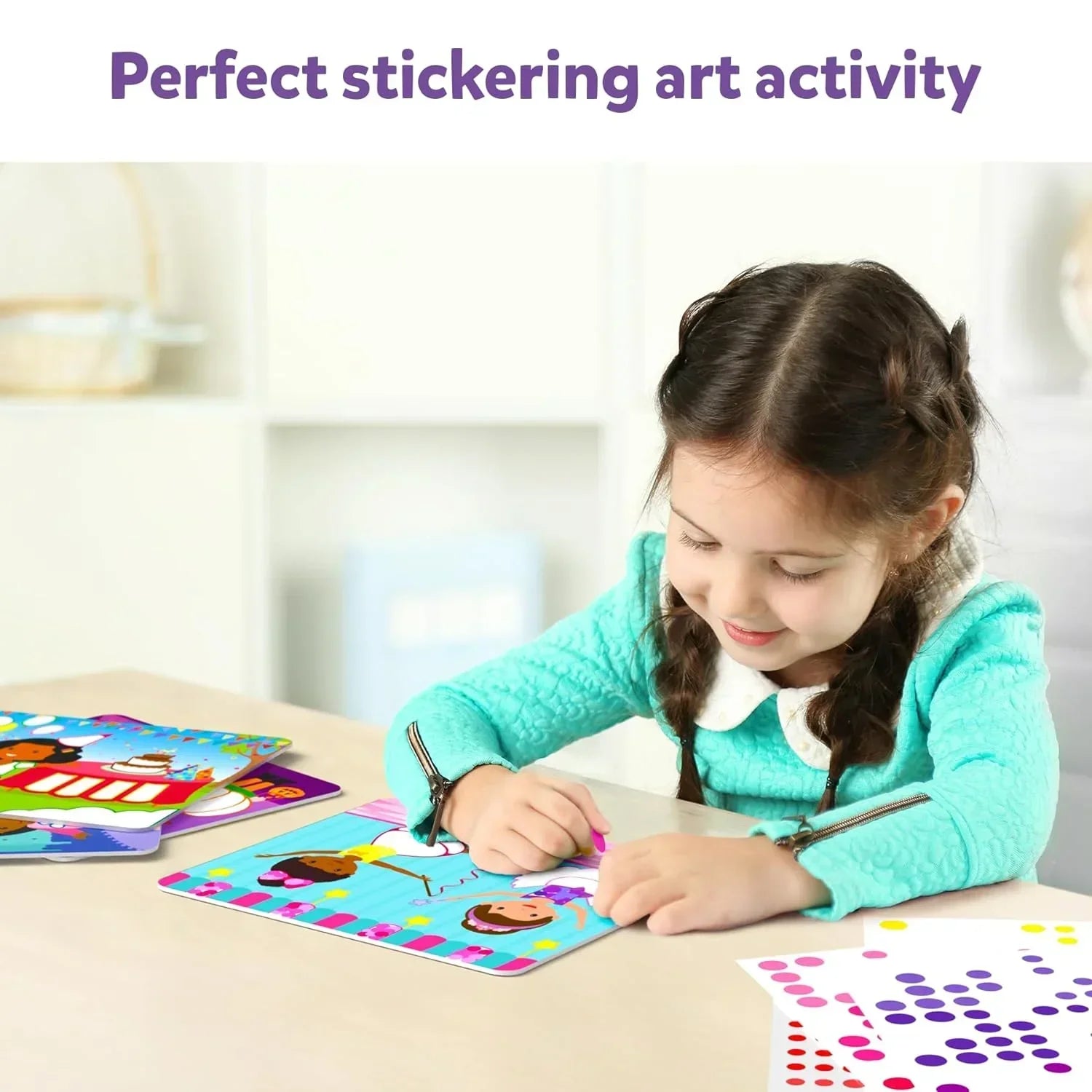 Skillmatics Art Activity - Dot It Dress Up, No Mess Sticker Art for Kids, Craft Kits, DIY Activity, Gifts for Boys & Girls Ages 3, 4, 5, 6, 7, Travel Toys for Toddlers - Jaiman Toys