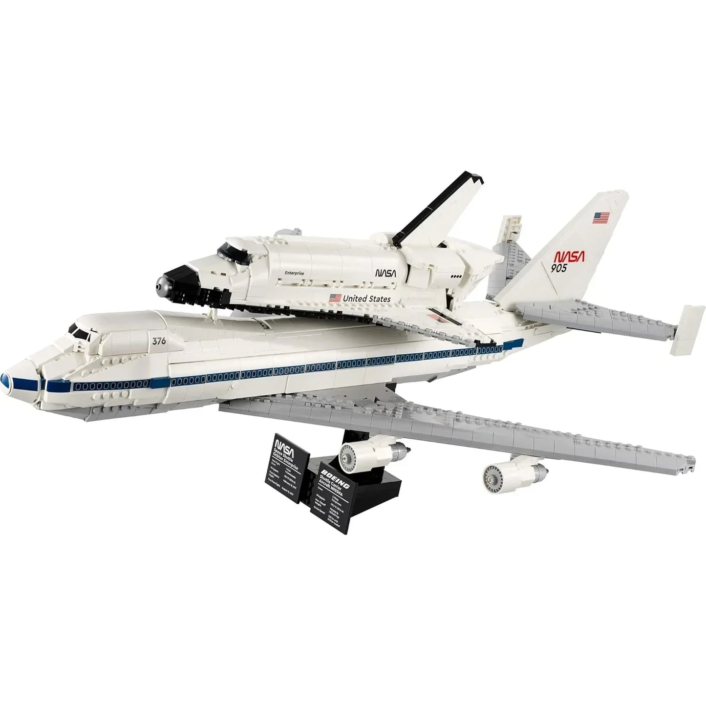 LEGO 10360 Shuttle Carrier Aircraft  Iconic NASA Boeing747 & Space Shuttle Orbiter  2417 Piece Display Set