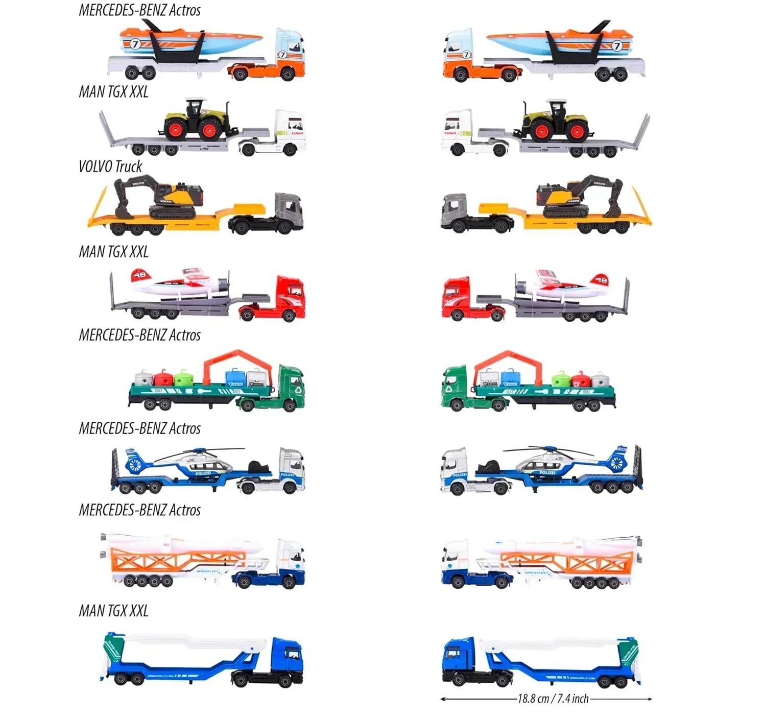 Majorette Transporter Trucks Single Pack – Multicolor Die-Cast Vehicle Set - Jaiman Toys