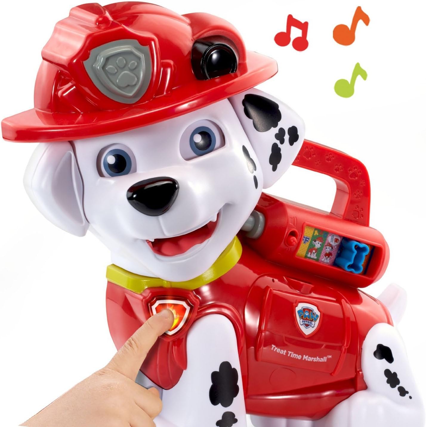 VTech PAW Patrol Treat Time Marshall | Interactive Learning Toy with Letter Treats, Sounds, Music & Educational Games for Toddlers