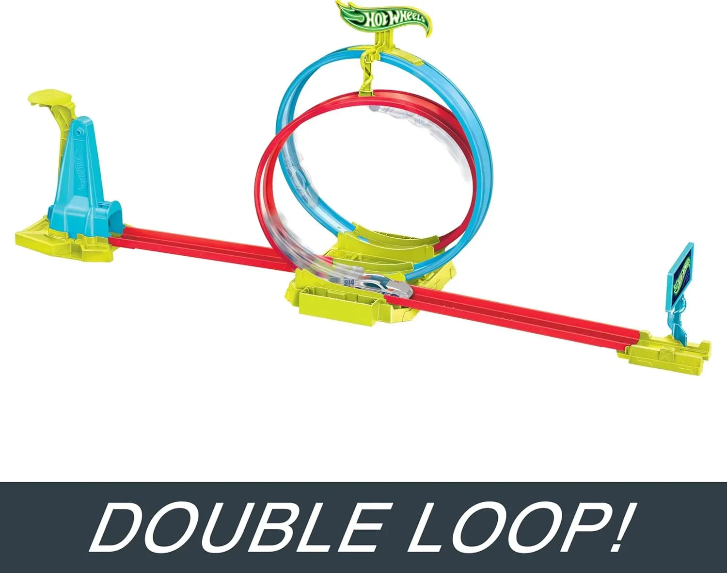 Hot Wheels Neon Speeders Laser Slamway – Tri-Color Track & 1 Car! - Jaiman Toys