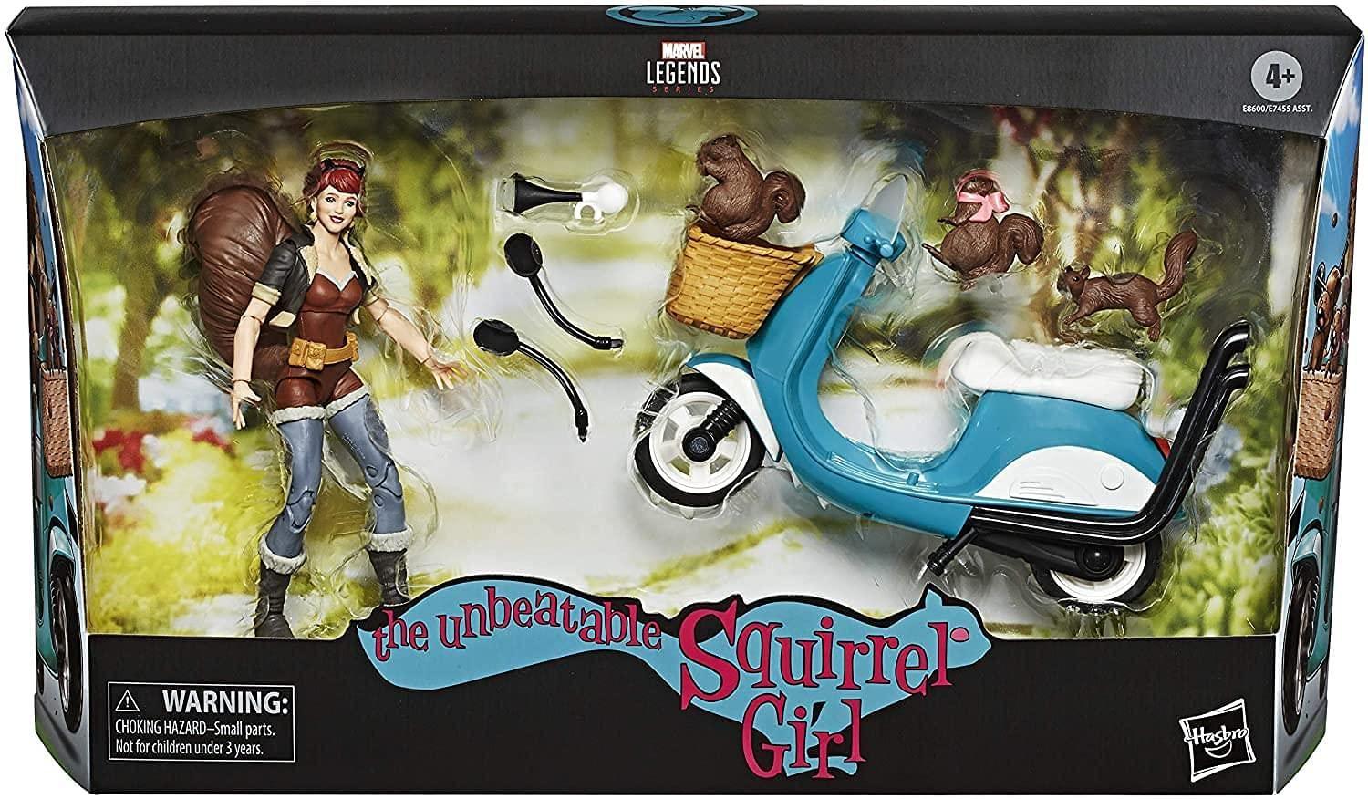 (Box is not Fresh) Marvel Legends Series 6-inch Collectible Action Figure Unbeatable Squirrel Girl Toy, Premium Design, Includes Vehicle and Accessories - Jaiman Toys
