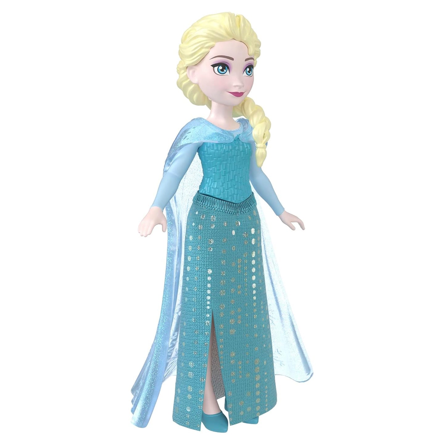 Disney Frozen Elsa Small Doll | Mattel Disney Frozen Collectible Fashion Doll with Removable Cape (4 inch)| Movie-Inspired Toy | Ages 3+