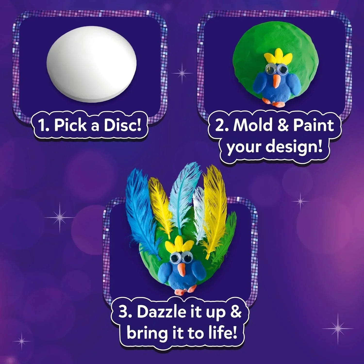 Skillmatics Art & Craft Activity - Disc-o Art, Mess-Free Art & Craft Activity for Girls & Boys, Craft Kits & Supplies, DIY Creative Activity, Gifts for Kids Ages 4, 5, 6, 7, 8, 9, 10, 11,12 - Jaiman Toys