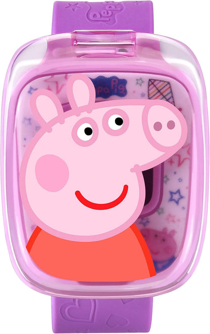 VTech Peppa Pig Learning Watch | Interactive Educational Kids Watch with Games, Alarm, Timer & Digital Clock | Purple