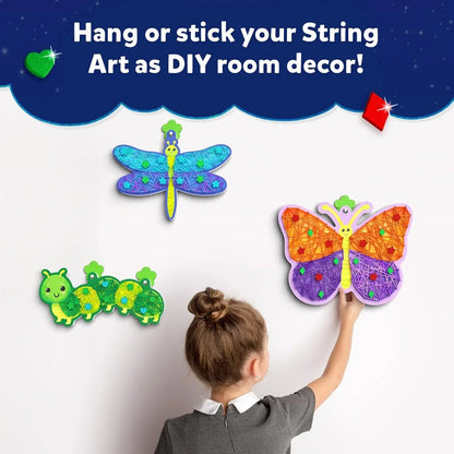 Skillmatics Art & Craft Activity - Super Strings Bugs & Butterflies, Mess-Free Art for Kids, Craft Kits & Supplies, DIY Creative Activity, Gifts for Boys & Girls Ages 6, 7, 8, 9, 10, 11, 12 - Jaiman Toys