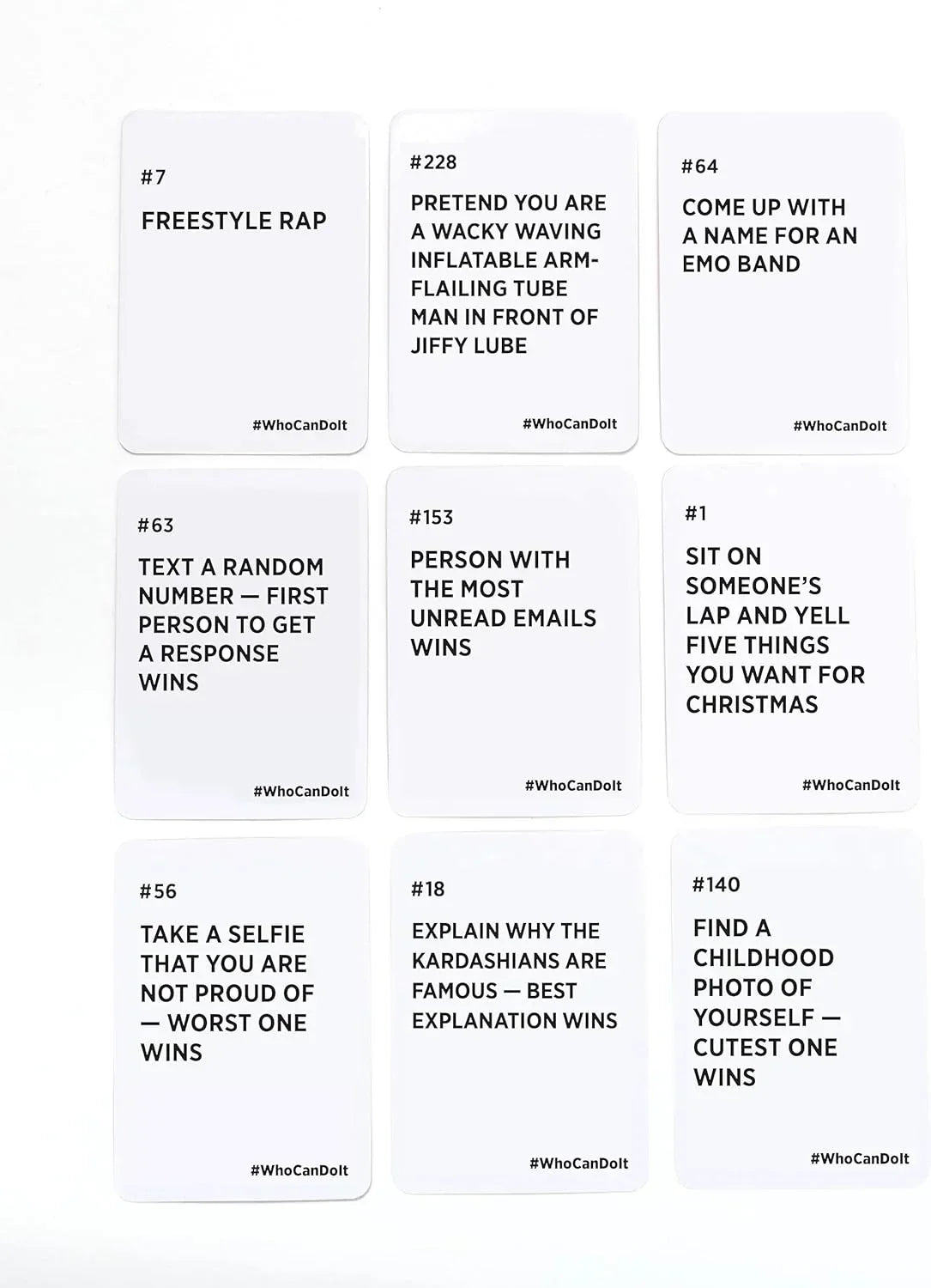 DSS Games Who Can Do It - Compete with Your Friends to Win These Challenges -A Party Game - Jaiman Toys