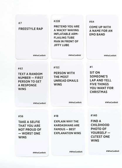 DSS Games Who Can Do It - Compete with Your Friends to Win These Challenges -A Party Game - Jaiman Toys