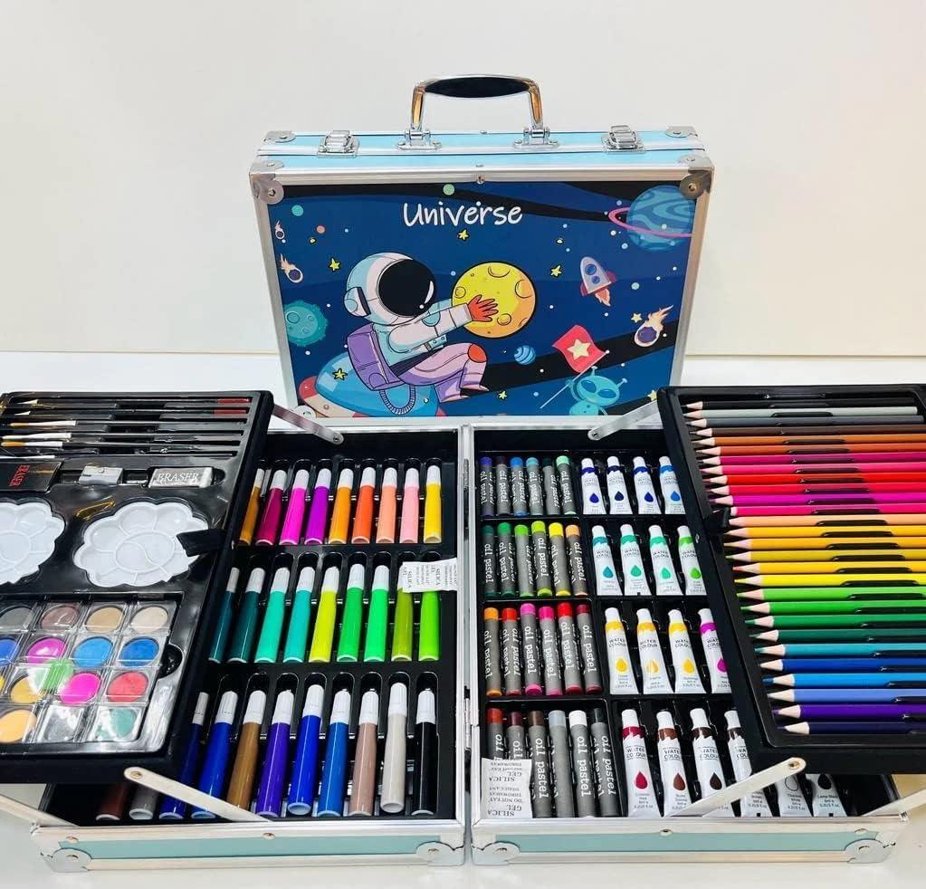 Breatoi 145 Pcs Kids Art Drawing Set : Art and Craft Supplies : Drawing and Painting Set :Great Birthday Gift for Boys Girls Children - 145 Pcs Art Set - Jaiman Toys