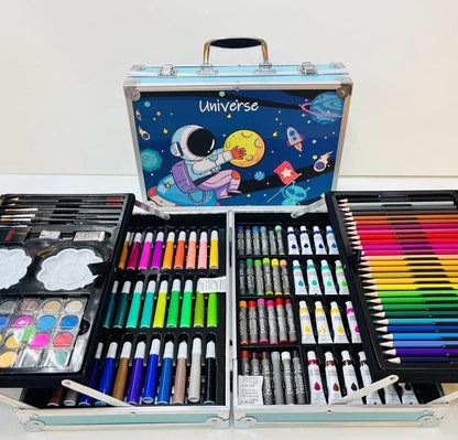 Breatoi 145 Pcs Kids Art Drawing Set : Art and Craft Supplies : Drawing and Painting Set :Great Birthday Gift for Boys Girls Children - 145 Pcs Art Set - Jaiman Toys