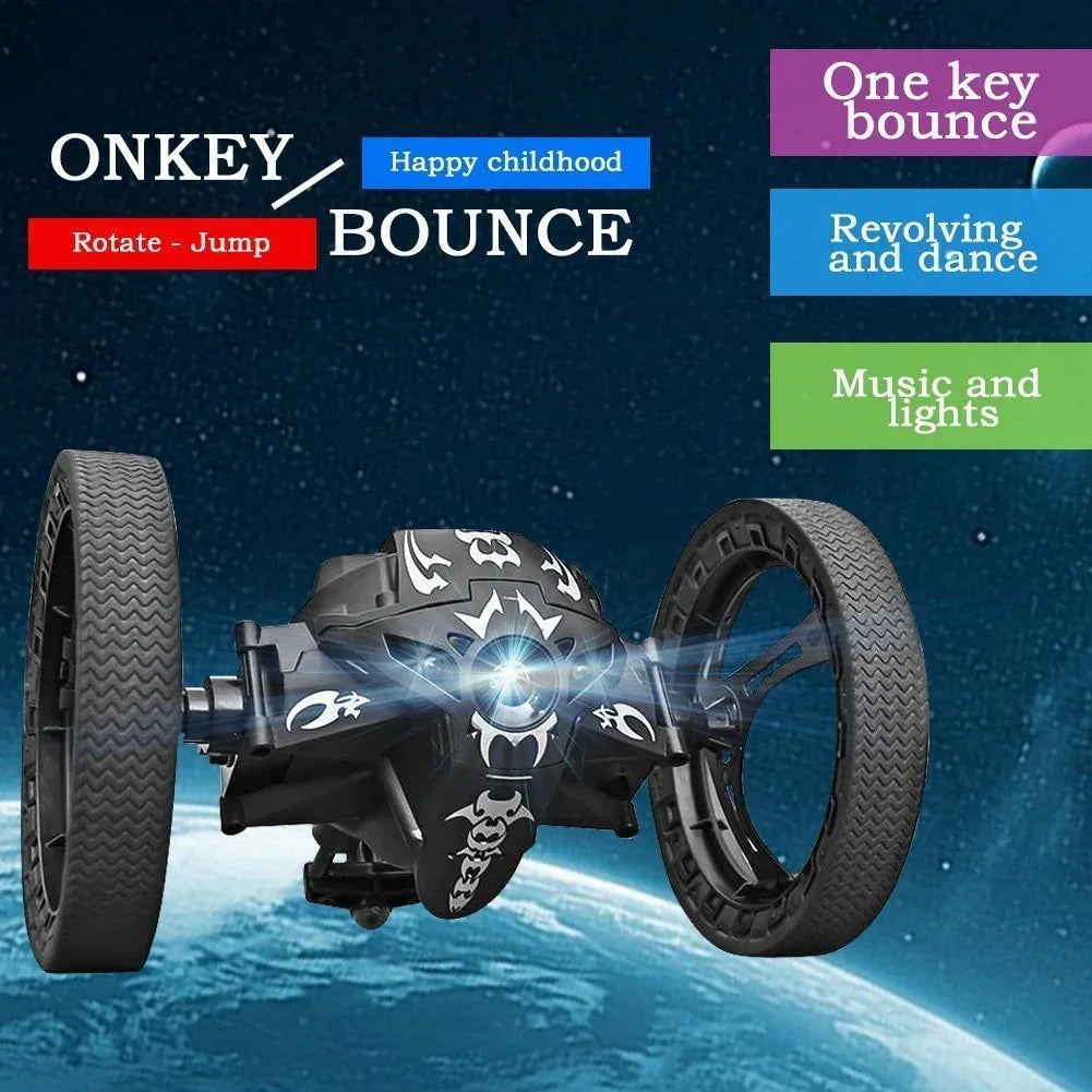 JJRC Q207 2.4G Double-Sided RC Stunt Car with Camera, Lights & Bounce Action Car