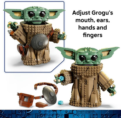 LEGO 75446 Star Wars Grogu (Mandalorian Apprentice) Toy - Display Figure Model Kit w/Beskar Armour for Kids' Room Decor - Gift Idea for 10+ Year Old Boys, Girls